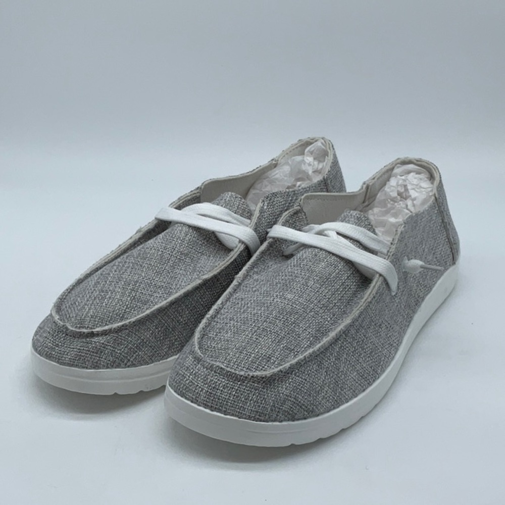 Grey and white fashion sneaker